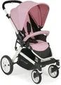 Produktbild: CHIC4BABY Sport-Kinderwagen Boomer, rosa, mit schwenk- und feststellbaren Vorderrädern