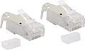 Produktbild: Schwaiger Schwaiger Cat 6A / Cat 7 Netzwerkstecker Computer-Adapter
