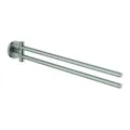 Produktbild: Grohe Handtuchhalter Essentials 43,9cm, 2-armig, schwenkbar, supersteel