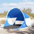 Produktbild: vidaXL Strandzelt Azurblau Pop-Up Wasserdicht
