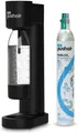 Produktbild: Dafi PushAir Wassersättiger + 1x 0,7 L Flasche + CO2 Patronenset schwarz