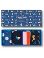 Produktbild: Happy Socks Basicsocken 4er Pack (41-46) Baumwoll Socken mit Motiv Navy Socks Logo