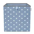 Produktbild: LIFENEY Aufbewahrungsbox mit Sternenmotiv in Türkis, Spielzeugbox mit Sternen passend für Würfelregale, Ordnungsbox für das Kinderzimmer, Aufbewahrungskorb als Accessoire für Zuhause | 33x33x33 cm