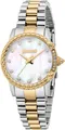 Produktbild: Just Cavalli Time Quarzuhr Snake JC1L310M0095, Armbanduhr,Damenuhr,Edelstahlband,Perlmutt-Zifferblatt,Kristallsteine