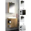 Produktbild: VCM 3-tlg Set Waschplatz für Gäste WC Gästebad Waschtisch Toilette Badezimmer Set - Hausa SC