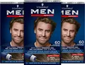 Produktbild: Men Perfect Schwarzkopf 60 Haartönung Dunkelbraun Graue Haare 3er Pack 3 x 80 ml