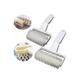 Produktbild: Wenxiaw Gitter Teigroller Gitterroller Teig Gebäck Rollenschneider Torten Werkzeug Gitterteigrolle Küche Kunststoff Bäckerei Werkzeug Plätzchen Pasteten Gebäck, Kunststoff, Gitter, 2 Größen