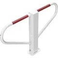 Produktbild: Schake Parkplatzsperre Umlegbar Rundzylinder zum Dübeln 70 mm x 70 mm Weiß-Rot