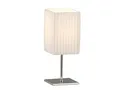 Produktbild: Kleine Tischleuchte, Nachttischlampen mit weißem Stoff Lampenschirm Faltenschirm