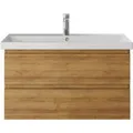 Produktbild: Pelipal Waschbeckenunterschrank Serie 4035 Riviera Eiche quer Nachbildung 86 cm