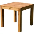 Produktbild: AS-S Wuchtiger echt TEAK Bigfuss Design Gartentisch 80x80 Holztisch Teaktisch Garten Tisch Holz JAV-BIGFUSS80
