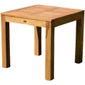 Produktbild: ASS Wuchtiger echt Teak Bigfuss Design Gartentisch 80x80 Holztisch Teaktisch Garten Tisch Holz JAV-BIGFUSS80