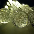 Produktbild: LED Lichterkette TROPFEN 15flammig batteriebetrieben Weihnachtsbeleuchtung : Warmweiß - Transparent