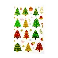 Produktbild: 36 Weihnachts Sticker mit Glitzereffekt Xmas Aufkleber Weinachten Weihnachtsdeko