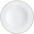 Produktbild: KAHLA 573406A69983C Pronto Line Suppenteller 22 cm Line pure black | tiefer Teller mit schwarzer Linie aus Porzellan