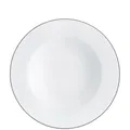 Produktbild: KAHLA Pronto Line Suppenteller 22 cm Line pure black | tiefer Teller mit schwarzer Linie aus Porzellan