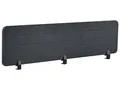 Produktbild: Beliani Schreibtisch Trennwand Akustik dunkelgrau 180 x 40 cm Befestigungsklammern Ziggy