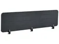Produktbild: Schreibtisch Trennwand Akustik dunkelgrau 180 x 40 cm Befestigungsklammern Ziggy