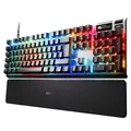 Produktbild: SteelSeries Apex Pro Gen 3 - Gaming Keyboard - Hall Effect Switches; OmniPoint 3.0 - Adjustable Actuation - Game-Ready Presets - Rapid Trigger, Protection Mode, Rapid Tap/SOCD - German QWERTZ