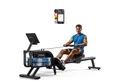 Produktbild: MERACH Rudergerät Wasser-Rudergerät, geräuschloses Training bis 136kg für Zuhause (mit 15L Wassertank, stabiler Stahlrahmen, leicht zu bewegen, mit LCD-Monitor, ergonomischem Sitz, Bluetooth und Kinomap kompatibel), platzsparendes Design, echtzeit Fitnessüberwachung, klappbar