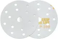 Produktbild: INDASA Rhynogrip White Line Scheiben D150 15 Loch - Excenter Schleifscheiben 150mm - Klett Scheibe - Profi Schleifpapier