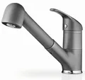 Produktbild: Küchenarmatur Festivo Wasserhahn Küche Geschirrbrause Spültischarmatur Iron Grey