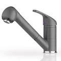 Produktbild: Küchenarmatur & Brause Spültischarmatur grau Einhebelmischer Armatur Hochdruck
