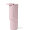 Produktbild: HydroJug Sport – Edelstahlbecher mit Strohhalm, vakuumisoliert, auslaufsichere Wasserflasche, 900 ml, ergonomisches Design, wiederverwendbar, spülmaschinenfest, Gummiboden, langlebig für Fitnessstudio