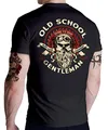 Produktbild: Gasoline Bandit Biker Racer Motorrad Herren T-Shirt: Old School Gentleman