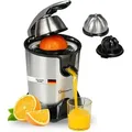 Produktbild: Zitruspresse Cp850 Elektrische Saftpresse Inkl. 2 Presskegel, Manuelle Handpresse, Orangenpresse Zitronenpresse Aus Edelstahl, Juicer Entsafter Mit Starkem 850w Motor - Sommertal