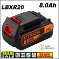 Produktbild: LB2X4020 8.0Ah für Black & Decker 18V Li-Ion Akku LBXR20 BL4018 BL1518 Akku NEU