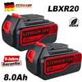 Produktbild: 2X 8.0Ah für Black & Decker Hochwertiger 18V Li-Ion Akku LB2X4020 LBXR20 BL2018
