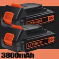 Produktbild: 2x 3,8Ah für Black & Decker 18V Li-Ion Akku BL2018 LB2X4020 LBXR20 BL1518 BL4018