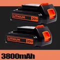 Produktbild: 2x 8.0Ah Akku Für BLACK+DECKER 20V BL1518 BL2018 LBXR20 LB2X4020 LBXR20 18V Neu