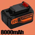 Produktbild: 2x 8.0Ah Akku Für BLACK+DECKER 20V BL1518 BL2018 LBXR20 LB2X4020 LBXR20 18V Neu