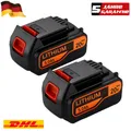 Produktbild: 2x 5,0Ah für Black & Decker 18V Li-Ion Akku BL2018 LB2X4020 LBXR20 BL1518 BL4018
