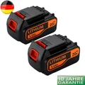 Produktbild: 2x 5,0Ah für Black & Decker 18V Li-Ion Akku BL2018 LB2X4020 LBXR20 BL1518 BL4018