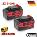 Produktbild: 2X 20V Akku für Black& Decker LBXR20 BDCDMT120 LSW20 LCS1620 LB2X4020 Original
