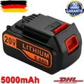 Produktbild: 5,0Ah Akku Für Black & Decker 20V BL2018 LB2X4020 LBXR20 BL1518 Li-ion Ersatzakk
