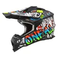 Produktbild: O'NEAL | Motocross-Helm | MX Enduro | ABS-Schale, Lüftungsöffnungen für optimale Kühlung | 2SRS Helmet RANCID V.24 | Erwachsene | Schwarz Weiß | Größe L