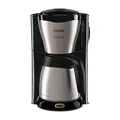 Produktbild: Philips Café Gaia Filterkaffeemaschine – Edelstahl-Thermoskanne, Tropf-Stopp, Intensives Aroma, Automatische Abschaltung, 1.300 ml, Schwarz (HD7546/20)