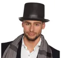 Produktbild: Boland Kostüm Zylinderhut Colin schwarz Klassischer Hut für Kostüm, Karneval & Party, klassischer Zylinder elegantes Accessoire