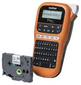 Produktbild: brother P-Touch E110 Beschriftungsgerät orange TZe Elektriker Kommunikation