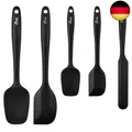 Produktbild: HOTEC 5 Stück Silikon Spatel Set Küchenutensilien zum Backen,teigschaber Kochen