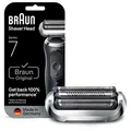 Produktbild: Braun Scherkopf 74S Ersatzscherteil, silber, für Braun Rasierer Series 7 der Serien 70, 71 und 72