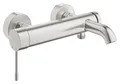 Produktbild: GROHE Essence, Badewannenarmatur (Duscharmatur für Badewanne, Mischbatterie mit automatischer Umstellung Wanne/Brause, mit integriertem Rücklaufventil, S-Anschlüsse), edelstahl, supersteel, 33624DC1
