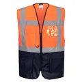 Produktbild: Portwest WARSCHAU EXEKUTIV WESTE, Größe: XXL, Farbe: Orange/Marine, C476ONRXXL