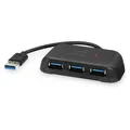 Produktbild: Speedlink SNAPPY EVO USB Hub , 4-Port, USB 3.0, USB 3.1 Gen 1 USB 3.2 Gen 1 5 Gbit-s, Passive, Schwarz
