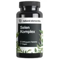 Produktbild: natural elements Selen Komplex – 365 Tabletten mit je 200µg – aus Natriumselenit und Selenmethionin