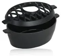 Produktbild: BBQ-Toro Gusseisen Luftbefeuchter emailliert schwarz, 2,7 Liter, Gusseisen-Luftbefeuchter, Verdunster